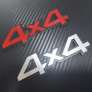 Insignia de coche 4x4 3D tracción en las cuatro ruedas metal maletero emblema lateral pegatina - Imagen 1 de 7