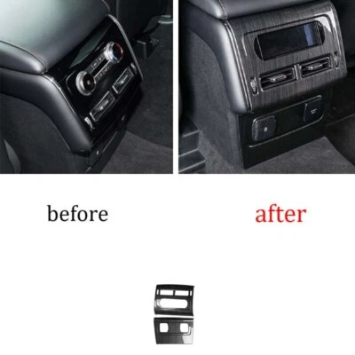 Cubierta de grano de madera negra 20-22 para ventilación de salida de aire trasera Lincoln Aviator Foto 1 de 4