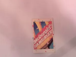 Vintage McDonalds BOG Karte 50 Milliarden Hamburger 1984 - Bild 1 von 2