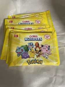 12 x Pokémon Coles Builders Individual Brand New Packs - UNOPENED - Picture 1 of 1