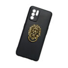 Cover For Oppo Reno 6z 5g Metal Lion Head Finger Ring Stand Holder Soft Tpu Case