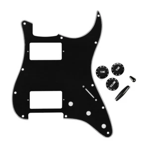 Schwarz 3-lagig ST HH 11 Loch Pick Guard 2T1V Regler 5-Wege Schalter Spitze Whammy Bar Spitze - Bild 1 von 7