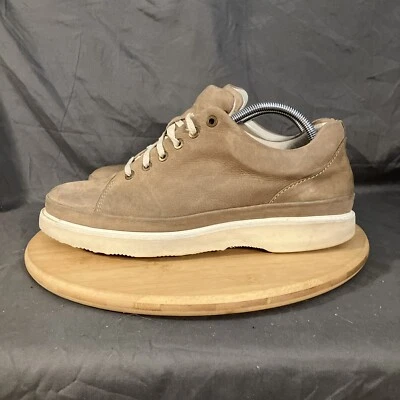 Sapato social Samuel Hubbard Fast masculino 10/44 bege acastanhado NuBuck sola Vibram M1300-029 - Imagem 1 de 4