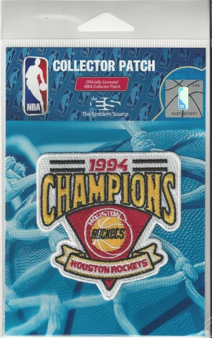 Houston Rockets 1994 NBA Champions Logo Patch Jersey Sew Iron On Pkg 3" x 3" Cover