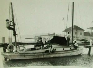 1931 VTG News Photo Schooner Explorer 8 x 6 Capt J Errol Boyd Sail Around World - Picture 1 of 3