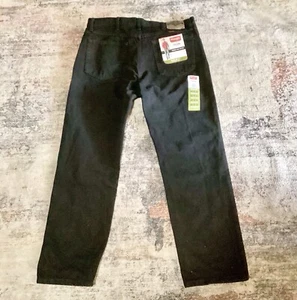 Men’s Wrangler Jeans 36x30 Premium Five Star Black Regular Fit Straight Leg - Picture 1 of 11