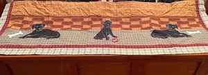 Patch Magic Black Lab Valances 52" x 17" - Picture 1 of 4