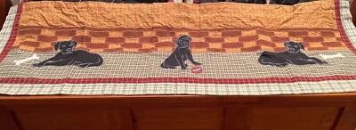 Patch Magic Black Lab Valances 52" x 17" - Image 1 of 4