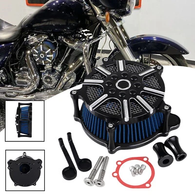 Admisión de filtro de aire para Harley Night Train Softail Electra Glide Road King Dyna Foto 1 de 4
