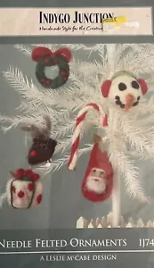 Indygo Junction Felted Ornament Pattern Leslie McCabe Holiday Christmas Decor - Picture 1 of 2