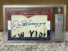 2017 Leaf Sports Icons Joe DiMaggio Cut Signature Edition Auto Autograph