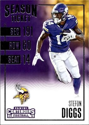 2016 Panini Contenders #38 Stefon Diggs - Image 1 of 2
