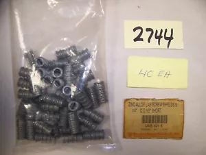 ZINC ALLOY LAG SCREW SHIELDS 1/4" O.D. SHORT, LOT OF 40 EA (ITEM #2744) - Picture 1 of 1