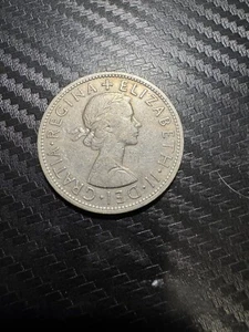 1956 Great Britain 1/2 Crown Coin – Queen Elizabeth II – British Collectible - Picture 1 of 2