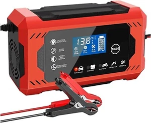 Avviatore Emergenza Batteria Auto 12V 3-5-6A Caricabatterie Intelligente LCD - Bild 1 von 7