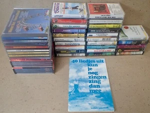 large lot (35) vintage CDs & Cassette Tapes mostly Dutch & German plus Songbook - Picture 1 of 21