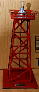 Lionel No. 394 rote Stahlleuchte mit Leuchtmittel, kein Rost - Bild 1 von 6