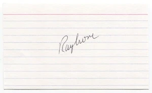 Ray Crone Signed 3x5 Index Card Autographed Baseball MLB San Francisco Giants - Picture 1 of 2