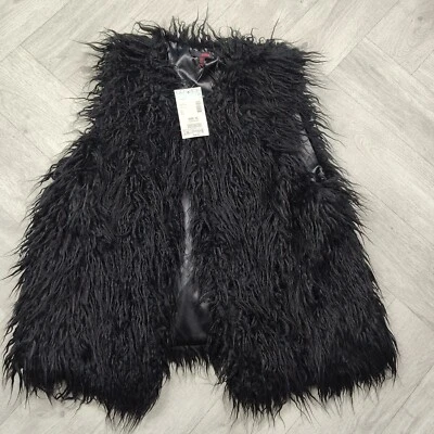 ¡Nuevo con etiquetas! Chaleco negro vintage Bongo Juniors talla XLn piel sintética Sears Foto 1 de 4