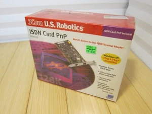 NOS 3COM US Robotics Internal ISDN 3C822 ISA Card - Afbeelding 1 van 8