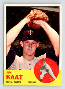 1963 Topps Card, #165 Jim Kaat Hall of Fame, Minnesota Twins, see Video