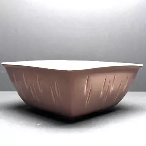 NEUWERTIG MCM Metlox California Keramik rosa 8" quadratische Servierschüssel mit Atomdetail - Bild 1 von 12