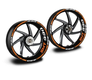 Adesivi cerchi ktm smt 990 smt-990 arancione bianco supermoto - Picture 1 of 2