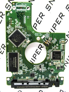 PCB - Western Digital 640GB WD6400BEVT-22A0RT0 SATA 2061-771672-004 03PD2 - Picture 1 of 5