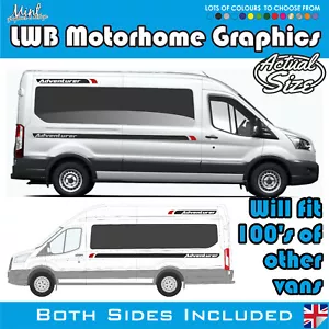 LWB FORD TRANSIT MK8 L3 MK7 kompatibel CAMPER Van Wohnmobil GRAFIK AUFKLEBER 160 - Bild 1 von 4