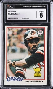 1978 TOPPS #36 EDDIE MURRAY ROOKIE RC CGC 8 - Picture 1 of 2