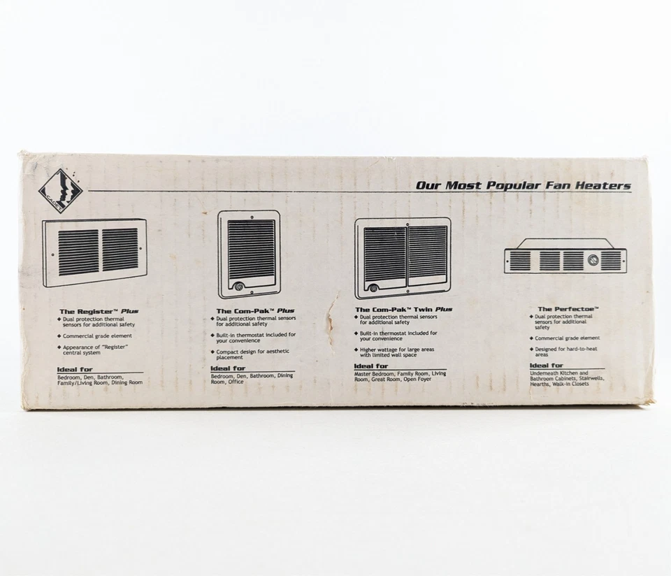 Cadet RMC151W 1.500W 120V Ventilador de Pared Calentador Forzado, Sin Termostato, 63315 - NUEVO Foto 1 de 4