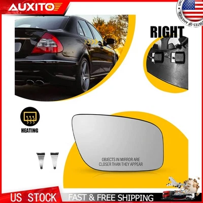 Espejo retrovisor térmico derecho vidrio ajuste 2007-09 mercedes-benz clase e w211 e320 e350 e550 Foto 1 de 4