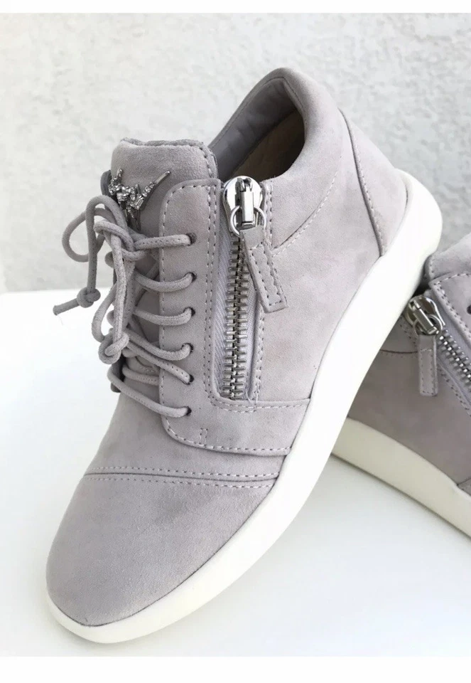 Giuseppe Zanotti Mujer’s Zapatos de Gamuza Parte Superior Baja Hechos en Italia Cremallera Tenis Talla 36 Foto 1 de 4