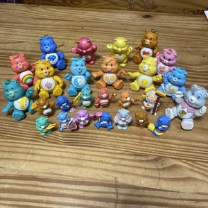 Vintage 80s Care Bears Figures AGC ‘83 ‘84  11 Poseable 13 Non-posable Lot of 24 - Picture 1 of 16