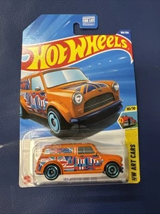 2025 HOT WHEELS ORANGE '67 AUSTIN MINI VAN 10/10 ART CARS 169/250 JBB00 - Picture 1 of 6
