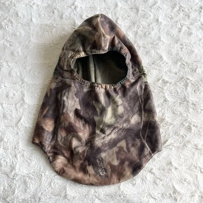 Vtg Cabelas Balaclava Ski Mask Adult OS Brown Camo Adjustable Adv Timber Hunting - Image 1 of 4