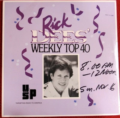 RICK DEES "WEEKLY TOP 40", 4 LP'S,  November 11, 1986,  Boston, Madonna MINT - Image 1 of 2