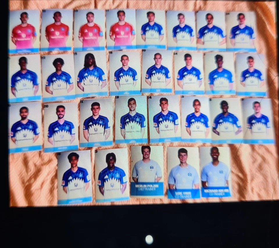 Unikat.  Autogrammkarten Satz. Bundesliga. HSV. 25/26. 29 Fotos. DFB.    - Bild 1 von 1