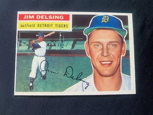1956 TOPPS BASEBALL #338 - JIM DELSING - DETROIT TIGERS - EXC COND/NM - Picture 1 of 2