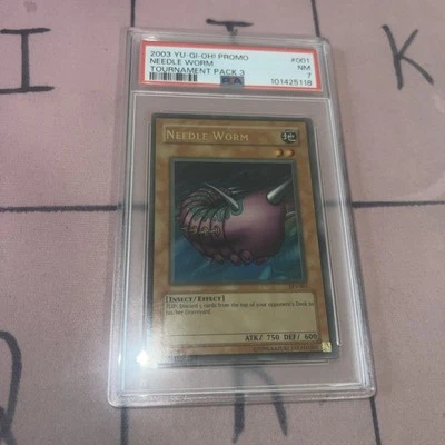 Yu-gi-oh! Needle Worm TP3-001 Tournament Pack 3  Ultra Rare - PSA NM-MT - Image 1 of 3