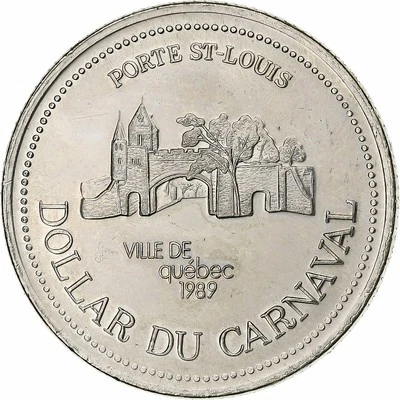 [#1504650] Canada, Dollar, Carnaval de Québec, 1989, Cupronickel, Porte Saint-Lo - image 1 of 2