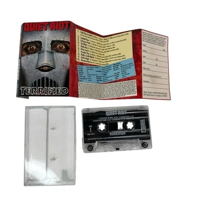 Vtg QUIET RIOT Terrified cassette tape rare heavy metal Cavazo Dubrow OOP - Image 1 of 4