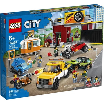 LEGO City: Tuning Workshop - 897 Piece Building Kit [LEGO, #60258] - Image 1 of 4