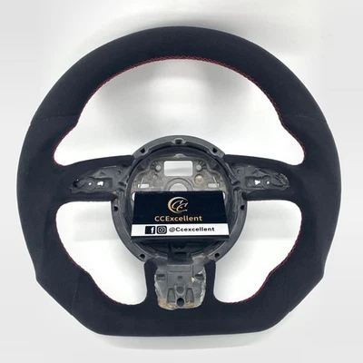 For Audi B8 B8.5 A5 A7 RS5 RS7 S3 S4 S5 S6 S7 SQ5 Alcantara Steering Wheel Foto 1 de 4