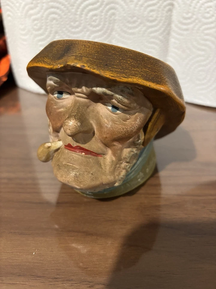 Ancien pot A Tabac En Terre Cuite - Photo 1/4