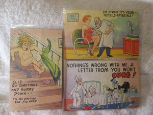 Vintage 1940's  Postcards Lot Risque Humor - Picture 1 of 5