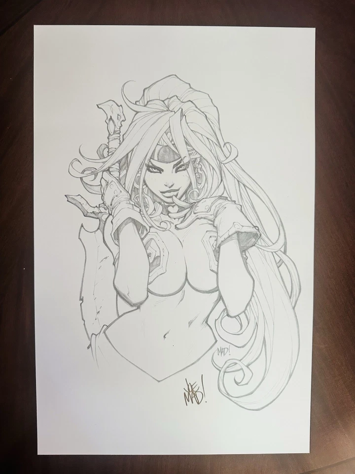 Red Monika / Joe Madureira - Litografía con impresión artística - ¡11” X 17” firmada! Foto 1 de 1