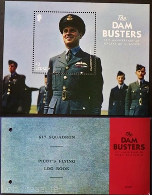 Jersey Stamps: "Dam Busters" Presentation Pack MNH £3.00 Miniature Sheet 2018 - Image 1 of 4