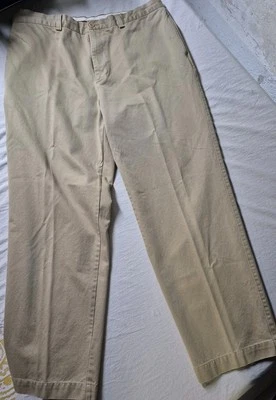 Pantalones caqui Bob Timberlake frente plano para hombre 40 X 34 clásicos de algodón diario Foto 1 de 4