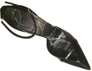 Balenciaga schwarzer Leder Marmor Absatz Größe 39 = US 8,5 - 9 neu im Karton - Bild 1 von 3